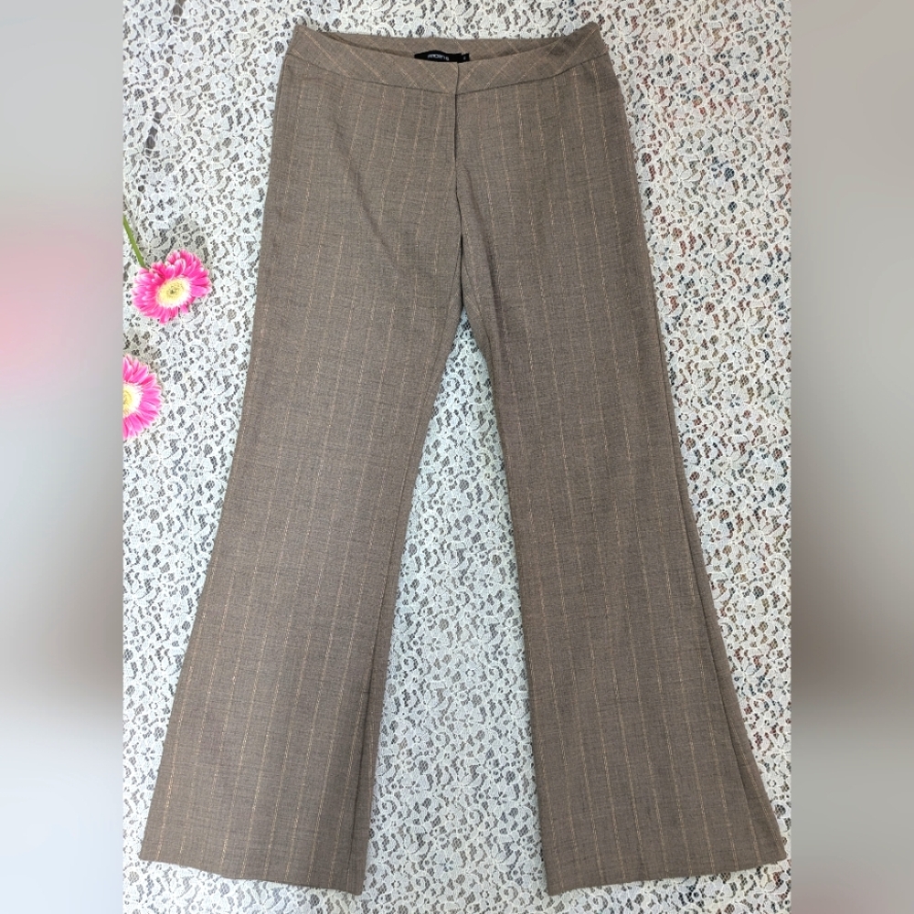 90s/Y2K Office Siren Pinstripe Flare Leg Trousers